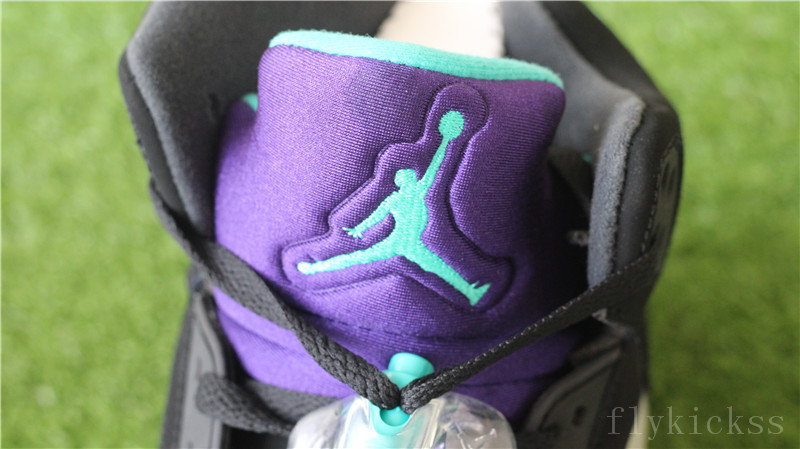 Air Jordan 5 Retro Black And Purple Grape